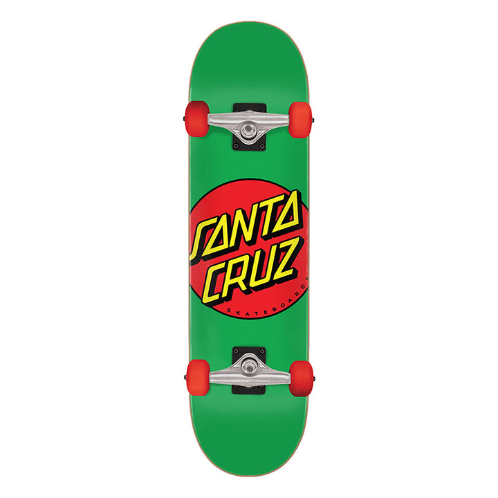 Santa Cruz Classic Dot Mid Skateboard Complete 7.8" (Green)