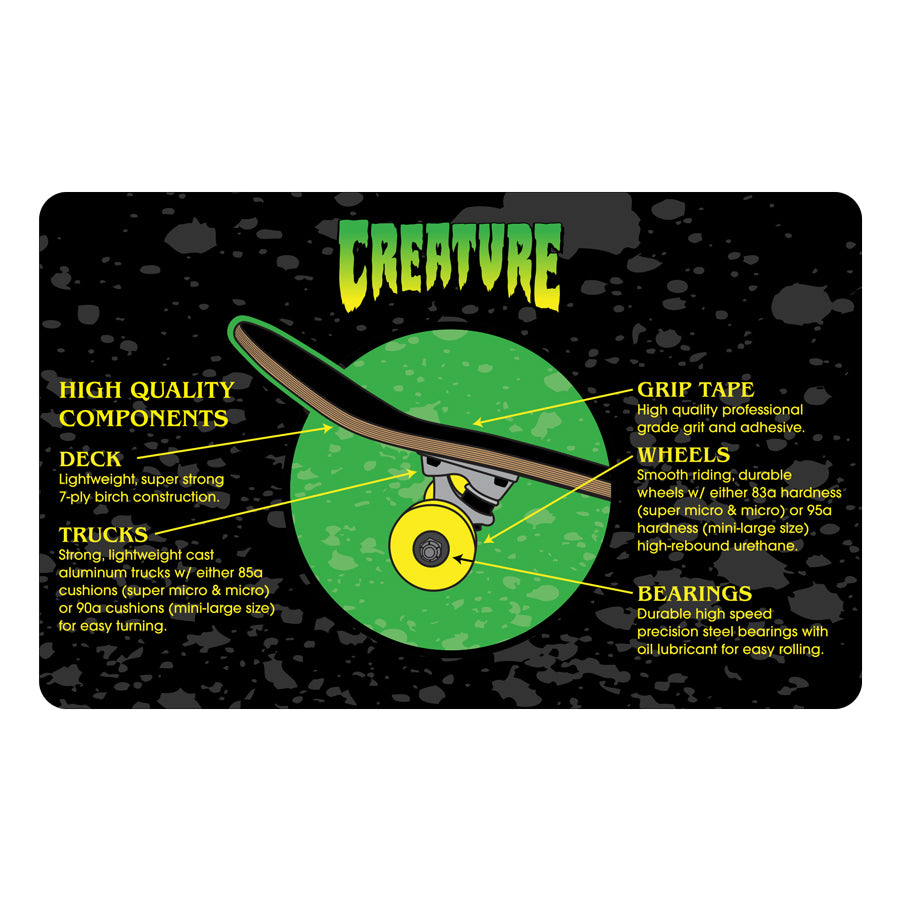 Creature Logo Outline Large Complete Skateboard 8.25"