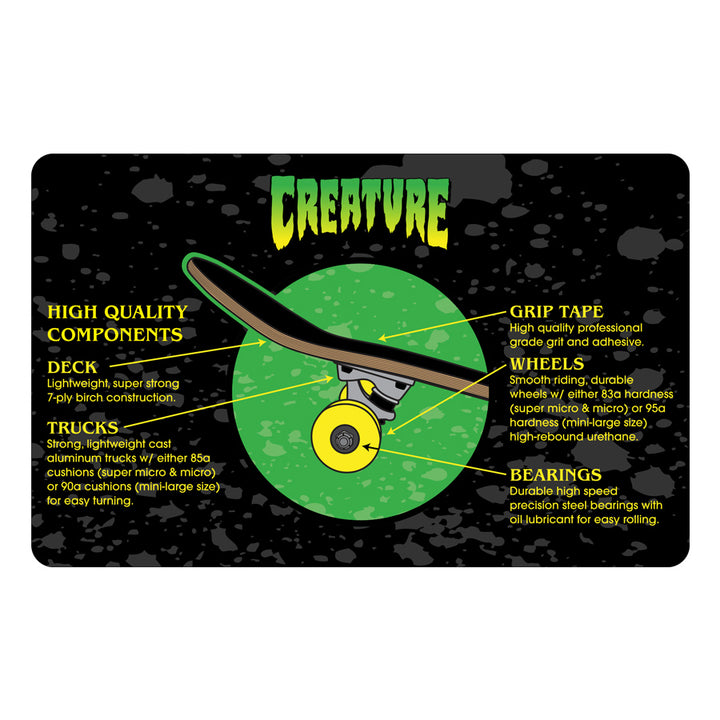 Creature Logo Outline Large Complete Skateboard 8.25"