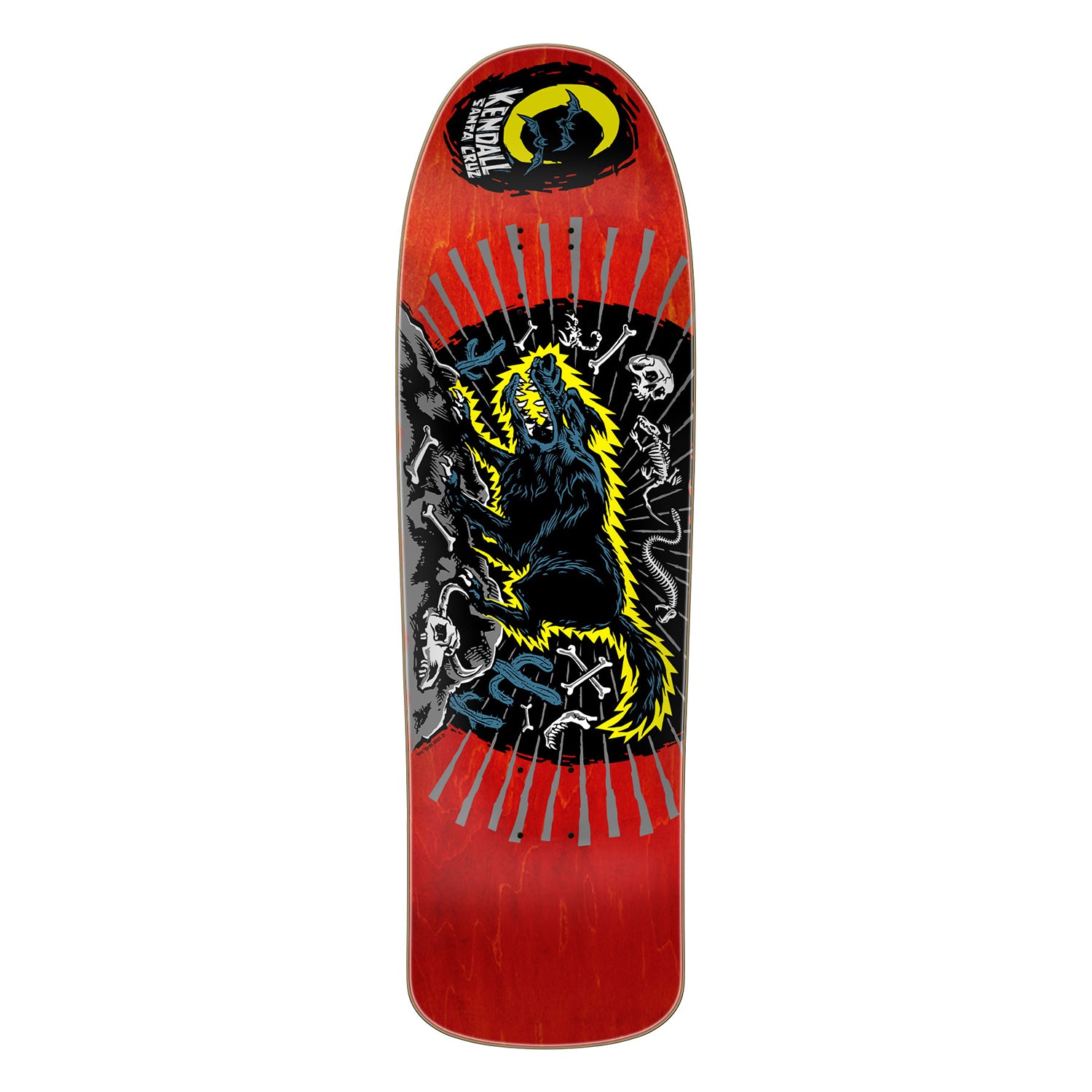 Santa Cruz Jeff Kendall Wolf Reissue Deck 9.28