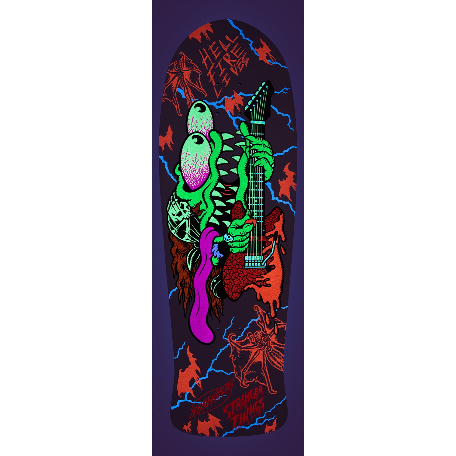 Santa Cruz Stranger Things Meek Slasher Eddie Reveal Deck 10.1