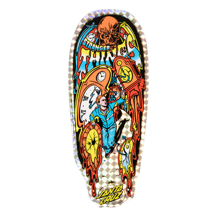 Santa Cruz Stranger Things Grabke Max Melting Clock Deck 9.7" x 29.4"