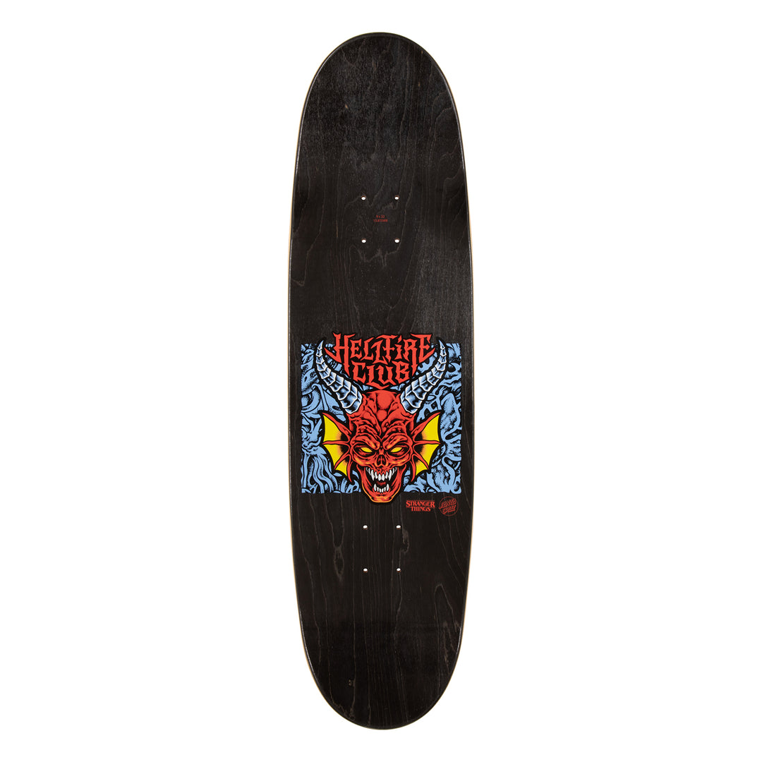 Santa Cruz Stranger Things Hellfire Club Flames Deck 9.00" x 32.00"