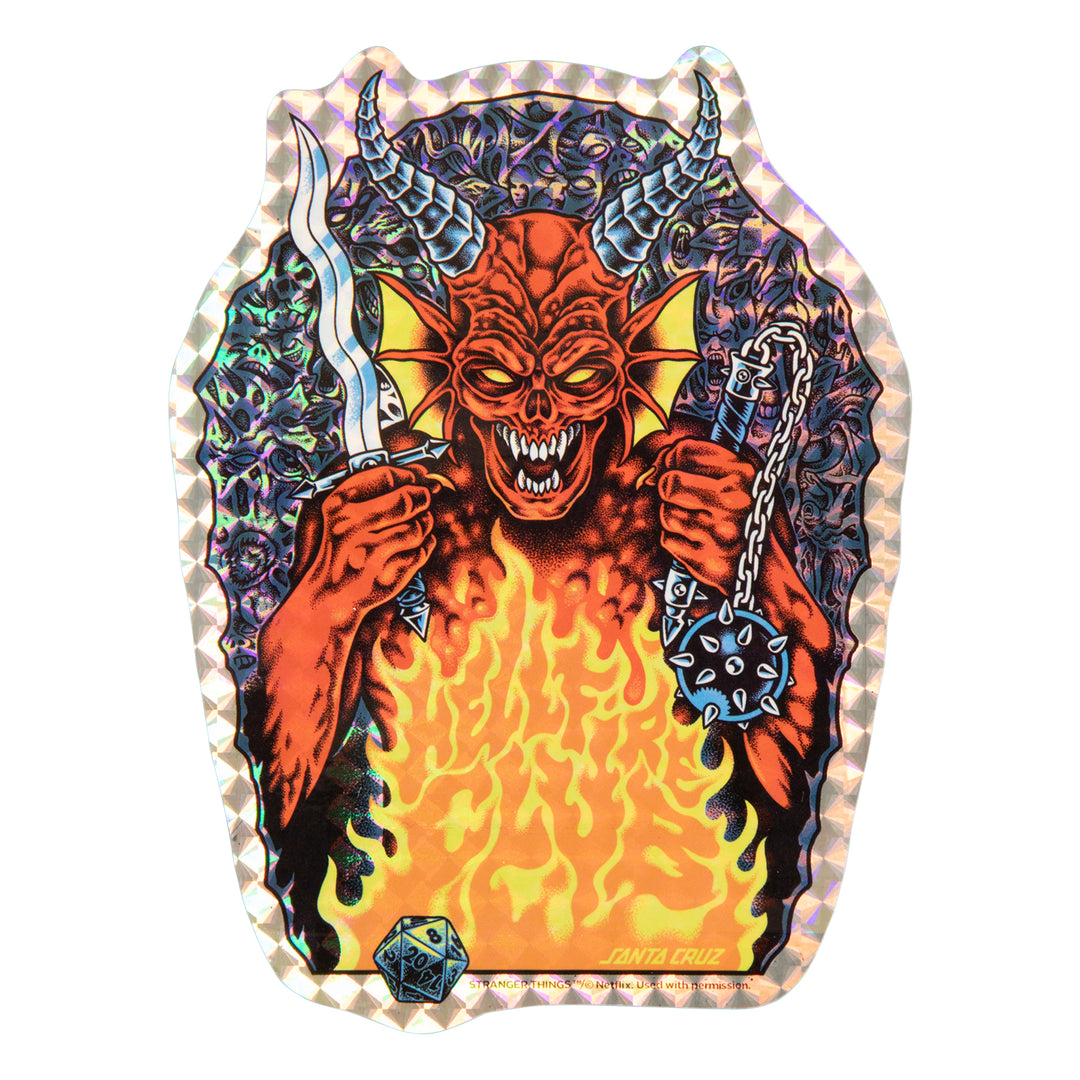 Santa Cruz Stranger Things Knox Hellfire Pit 10.07" x 31.275"