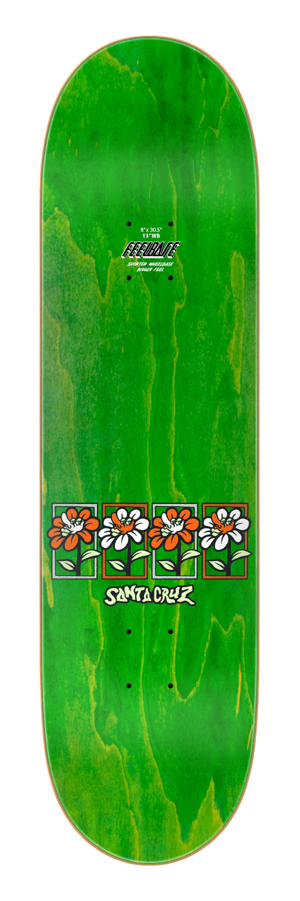 Santa Cruz Delfino Flower Frame Deck 8.0"
