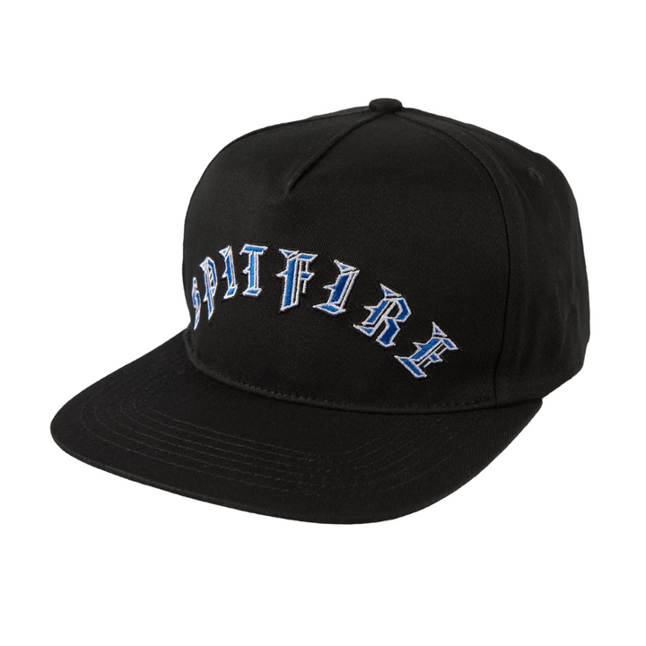 Spitfire Old E Arch Snapback Hat Black/Blue