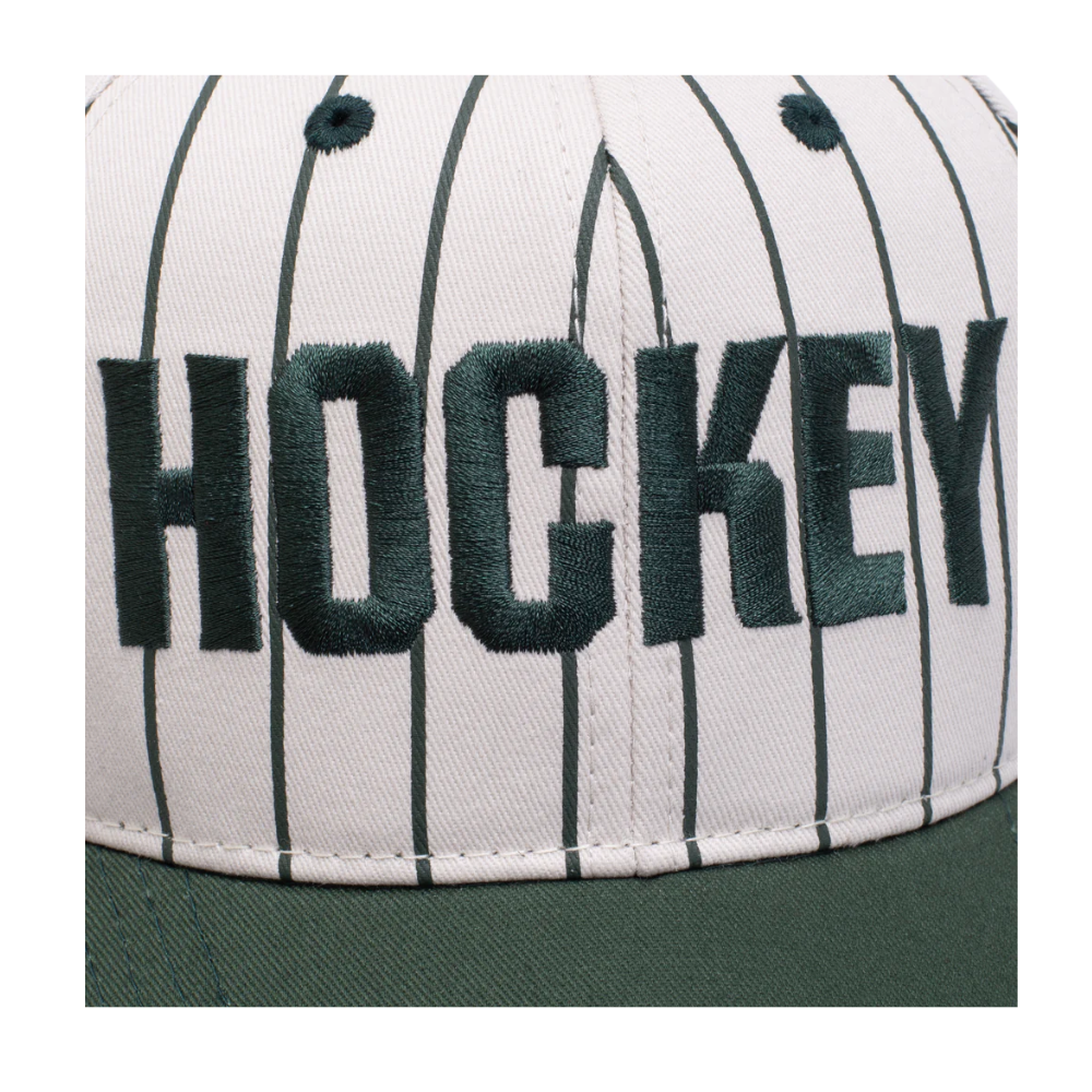 Hockey Pinstriped Hat Cream/Green