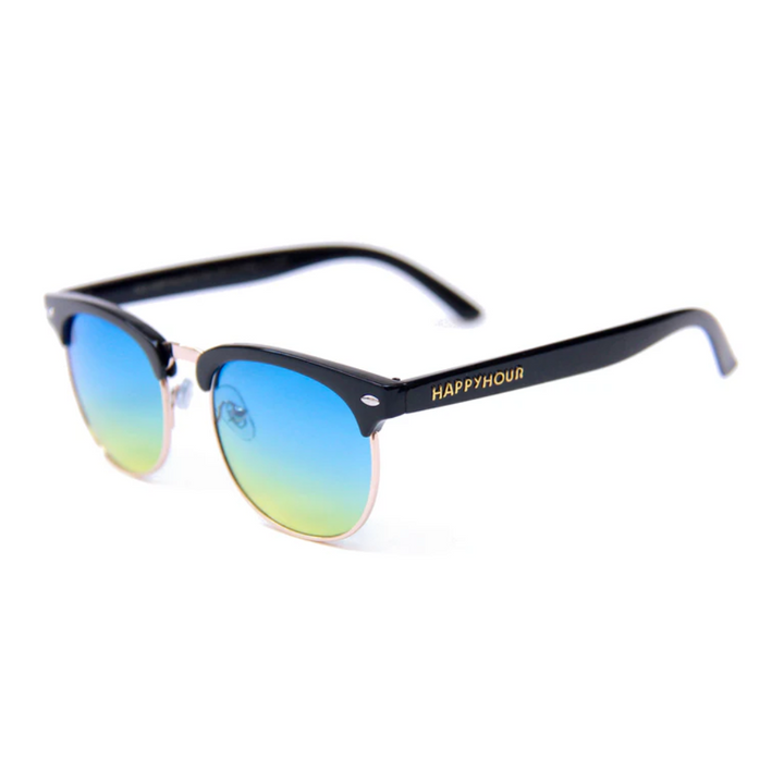 Happy Hour G2 Sunglasses Black/Ocean Fade (Blue/Yellow)