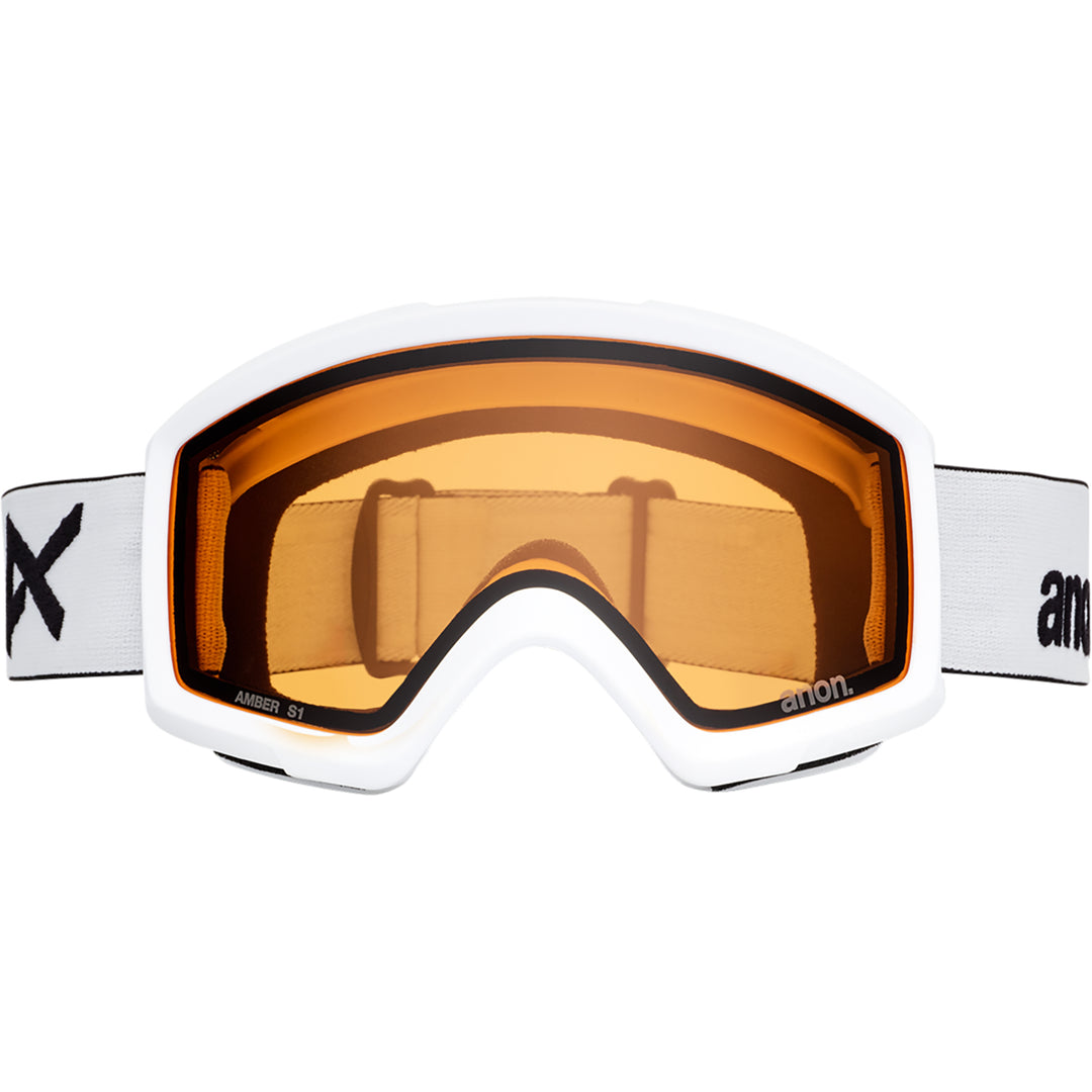 Anon Helix 2.0 Non Mirror Snowboard Goggles White/Amber