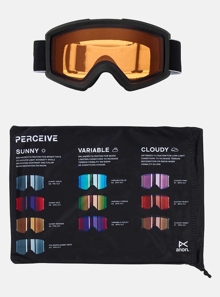 Anon Helix 2.0 Goggles (Non Mirror) - Black + Amber