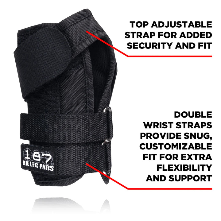 187 Killer Pads Pro Wrist Guards Black