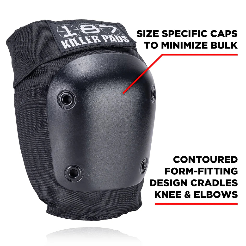 187 Killer Pads Junior 6 Pack Black