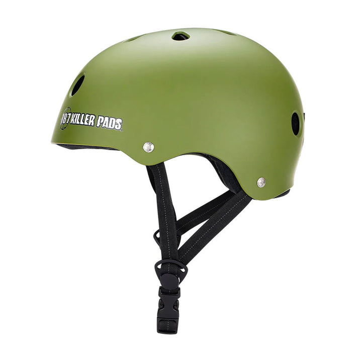 187 Killer Pads Pro Skate Helmet Army Green