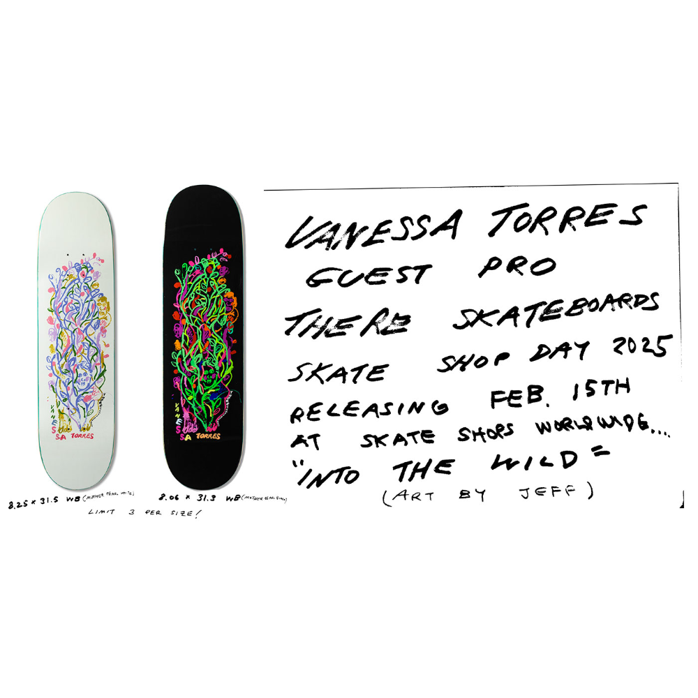 There Skate Shop Day 2025 Torres Into the Wild Deck White 8.06"