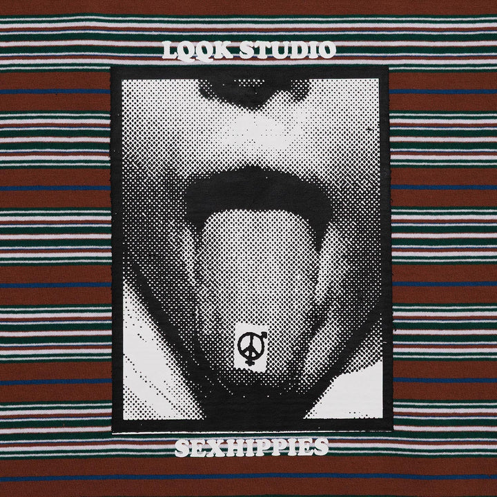 Sex Hippies Lqqk Studio Collab Multi Border Tee