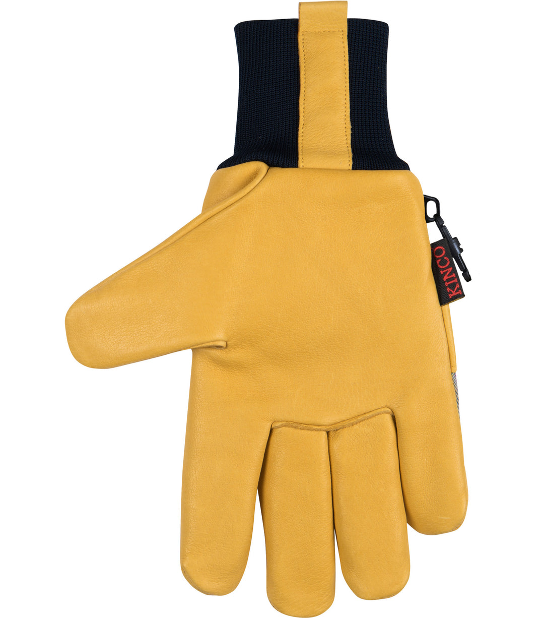 Kinco 1927KW Lined Premium Grain Pigskin Palm Knit Wrist Gloves