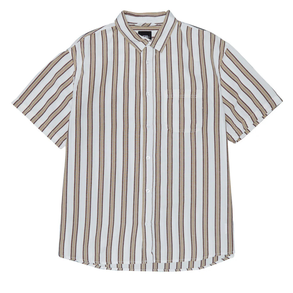 Vans Lawson Stripe SS Shirt White/Potting Soil – Eastern Boarder