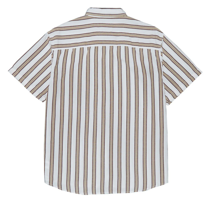 Vans Lawson Stripe SS Shirt White/Potting Soil
