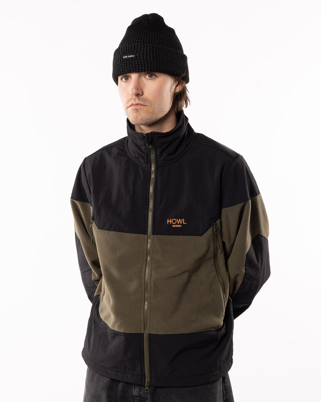 Howl Zip Polar Fleece Jacket Army