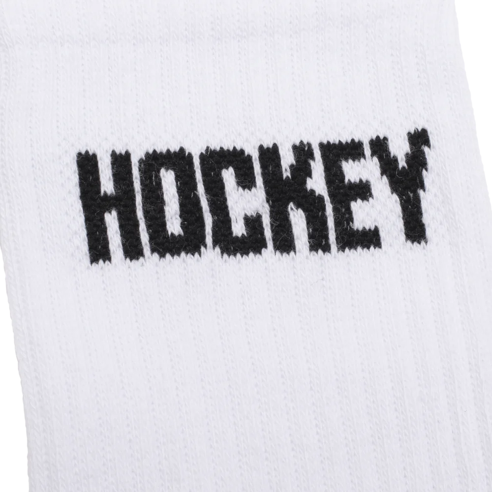 Hockey Logo Socks White