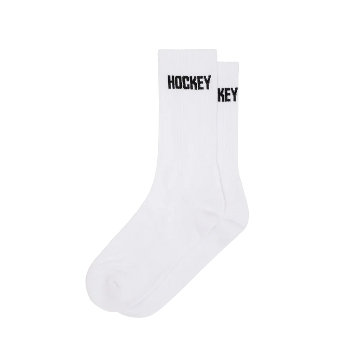 Hockey Logo Socks White