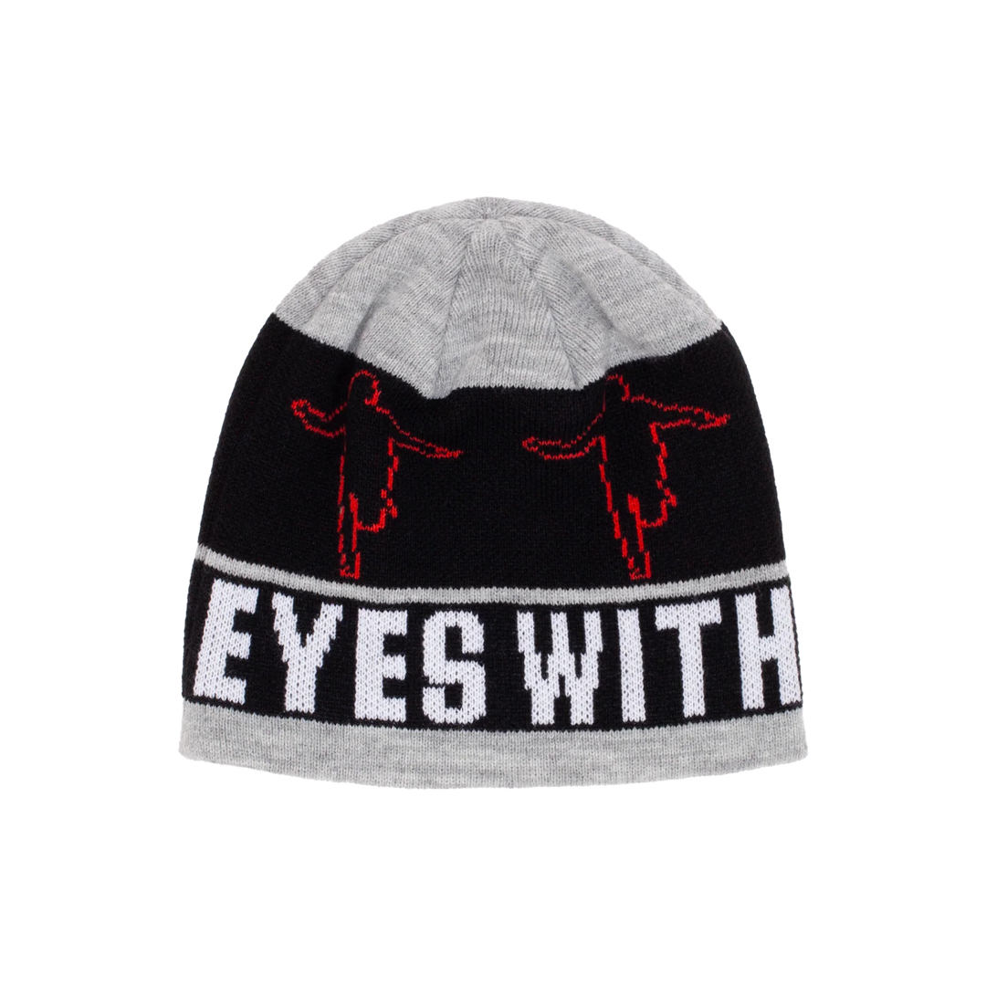 Hockey Eyes Without A Face Beanie Grey