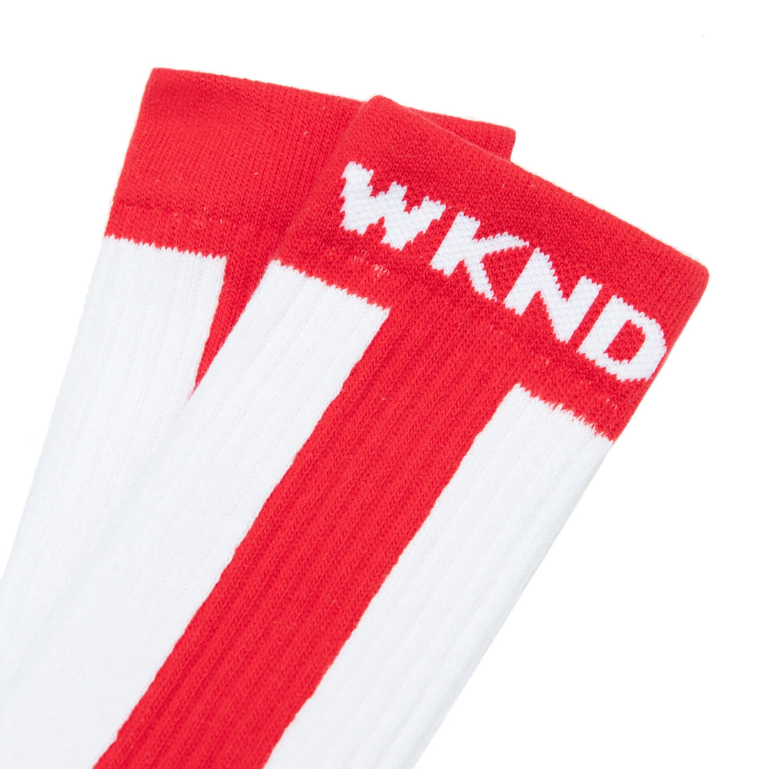 WKND Baseball Socks Red