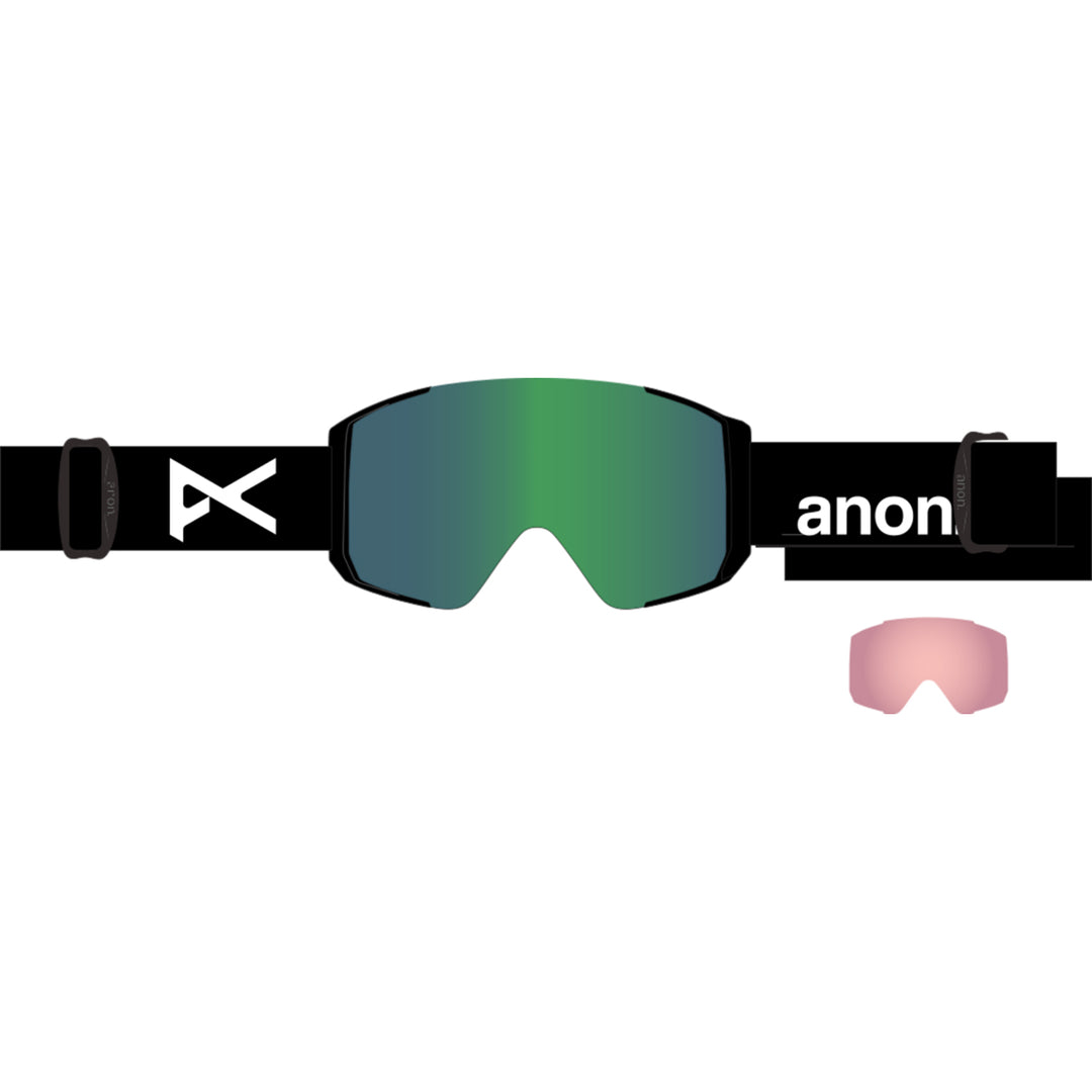 Anon Sync Goggles Black / Perceive Variable Green