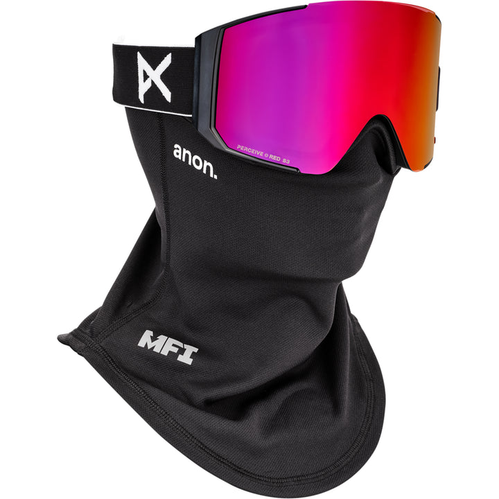Anon Sync Snowboard Goggles Black/Perceive Sunny Red + MFI Faskmask