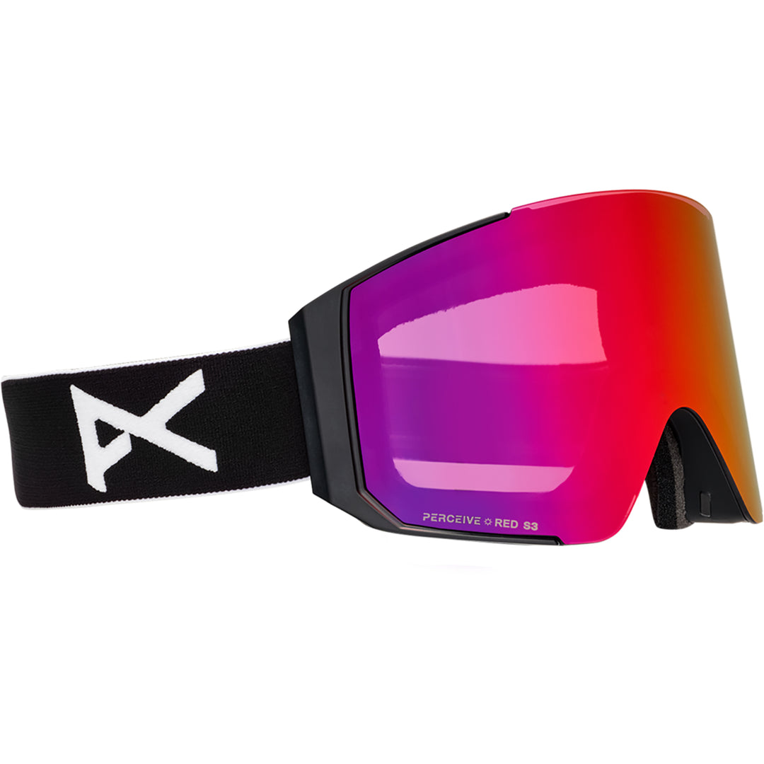 Anon Sync Snowboard Goggles Black/Perceive Sunny Red + MFI Faskmask