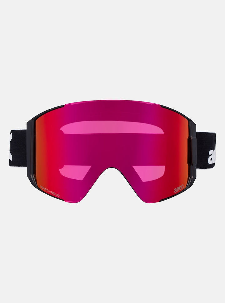Anon Sync Goggles + Bonus Lens + MFI® Face Mask - Black + Perceive Sunny Red