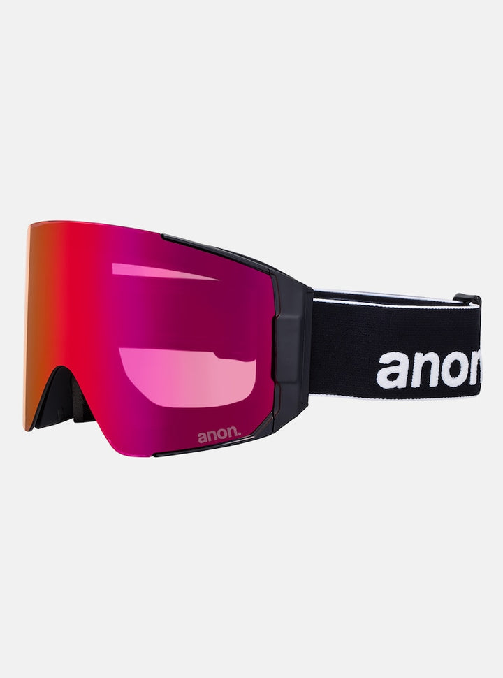 Anon Sync Goggles + Bonus Lens + MFI® Face Mask - Black + Perceive Sunny Red