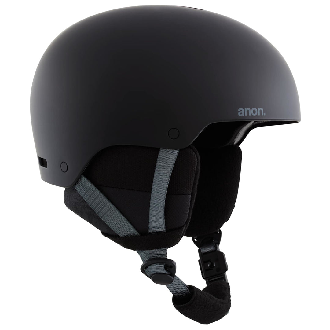 childrens snowboard helmet Anon Rime 3 Kids Snowboard Helmet Black – Eastern Boarder