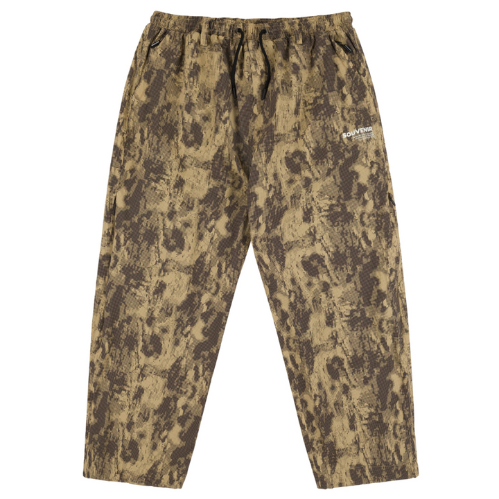 Souvenir Parachute Snowboard Pant Brown Blotch Print