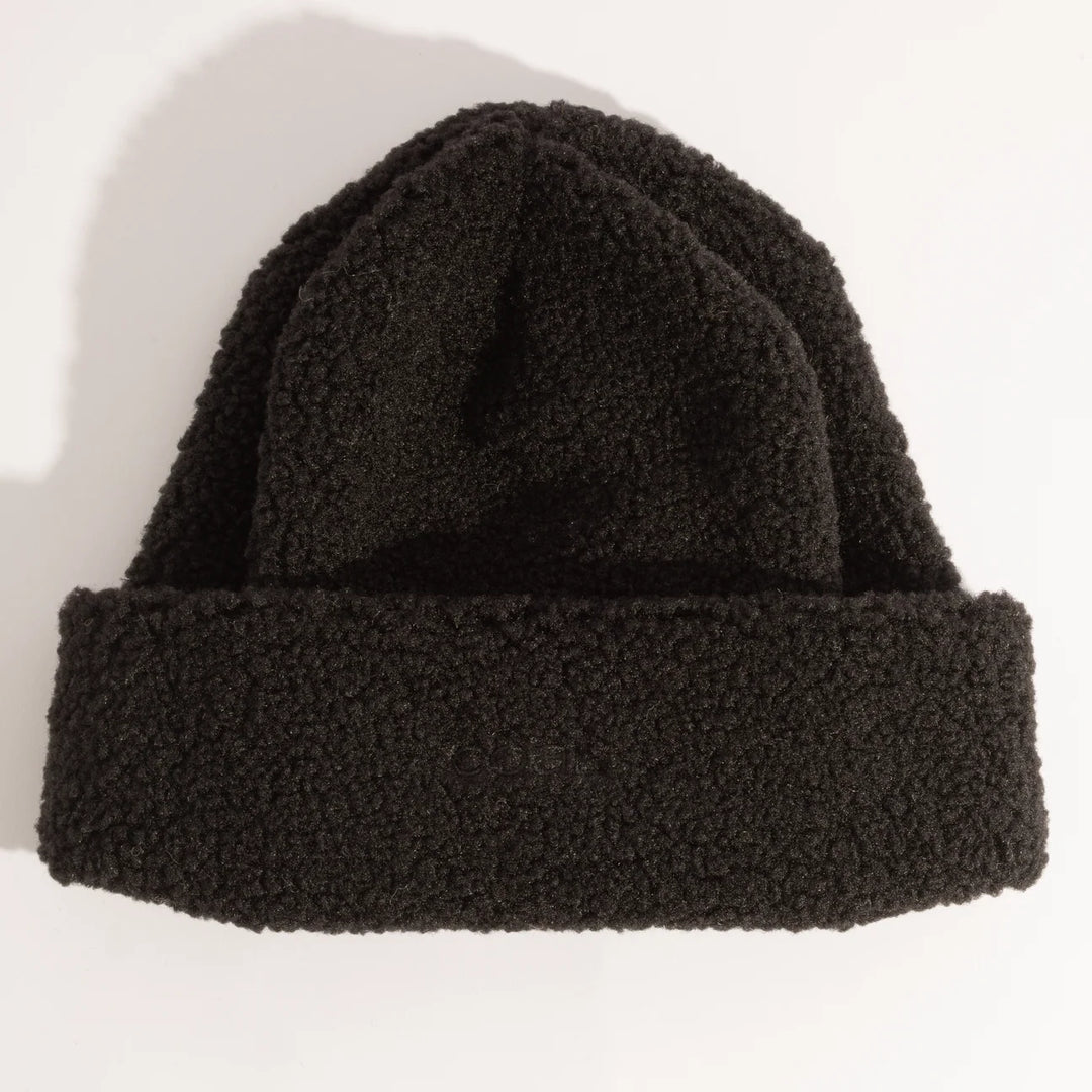 Coal CloudFleece Cuffed Beanie Black