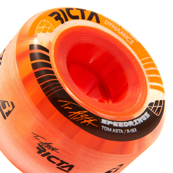 Ricta Asta Speedrings Clear Orange Slim Wheels 95a 53mm