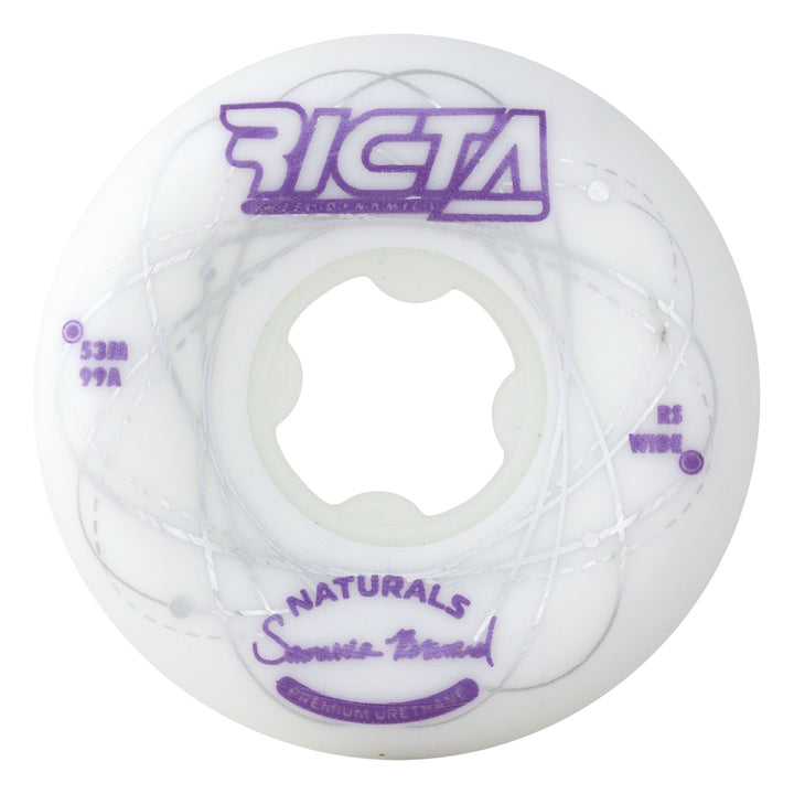 Ricta Brevard Orbital Naturals White/Purple Wide Wheels 99a 53mm