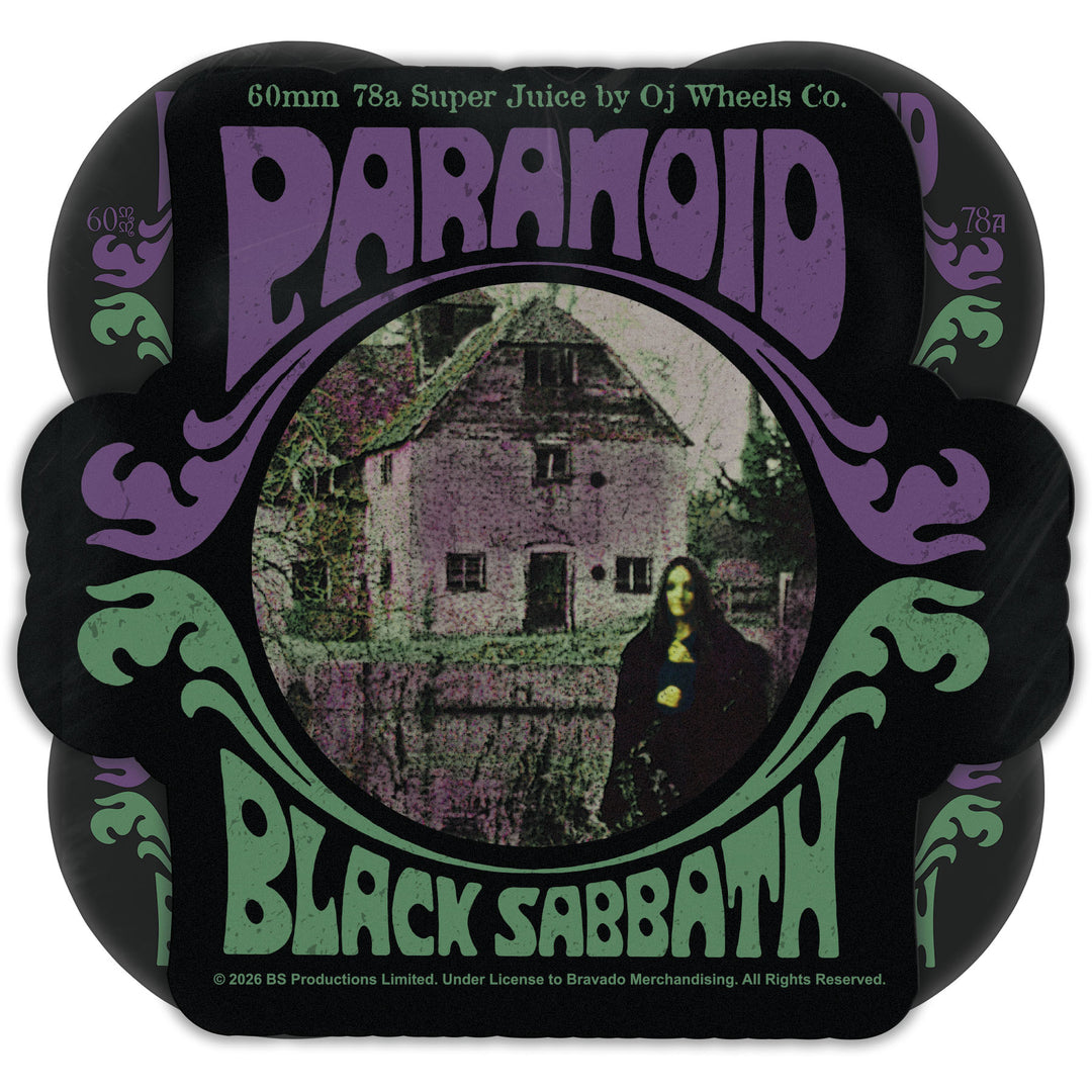 OJ x Black Sabbath Paranoid Super Juice 60mm 78a Wheels
