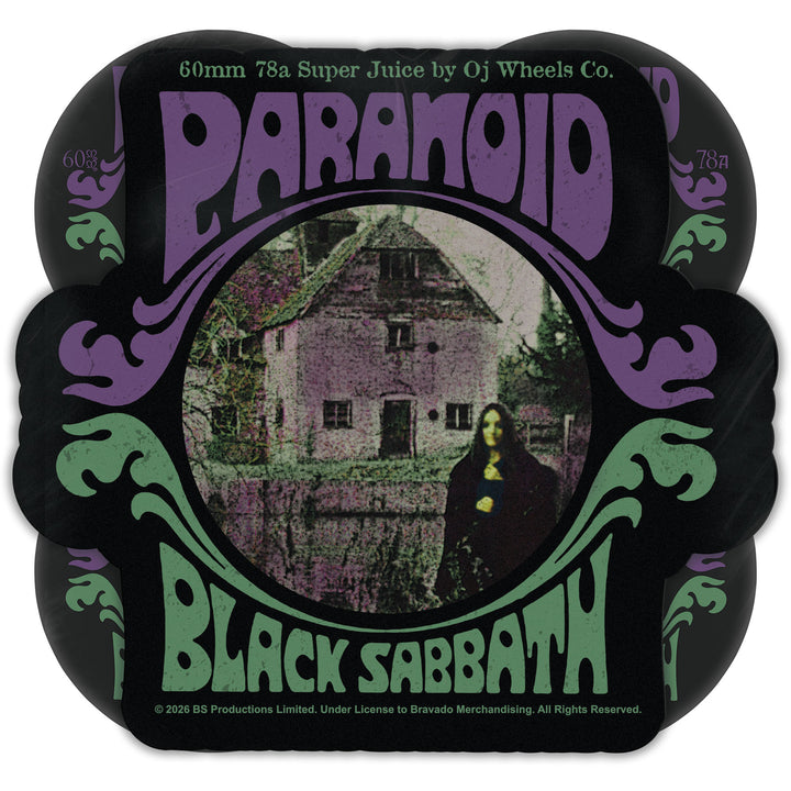 OJ x Black Sabbath Paranoid Super Juice 60mm 78a Wheels