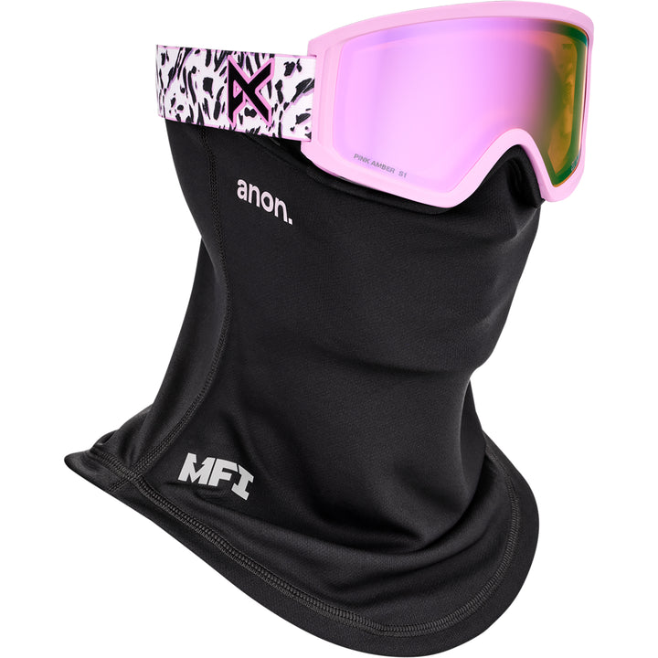 Anon Tracker 2.0 Leopard Pink Snowboard Goggles Pink Amber + MFI Facemask