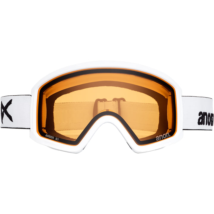 Anon Tracker 2.0 Snowboard Goggles White/Amber + MFI Face Mask
