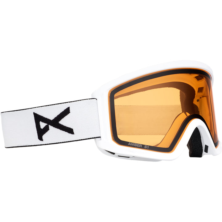 Anon Tracker 2.0 Snowboard Goggles White/Amber + MFI Face Mask