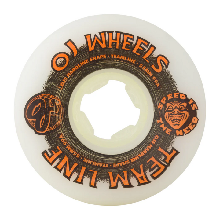 OJ Team Line Original Black/Orange Hardline 99a Wheels 55mm