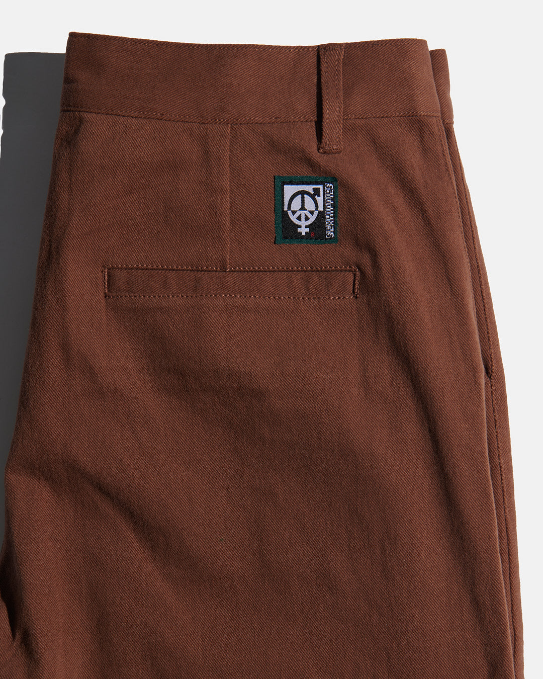 Sex Hippies Stitched Crease Work Pants Chestnut