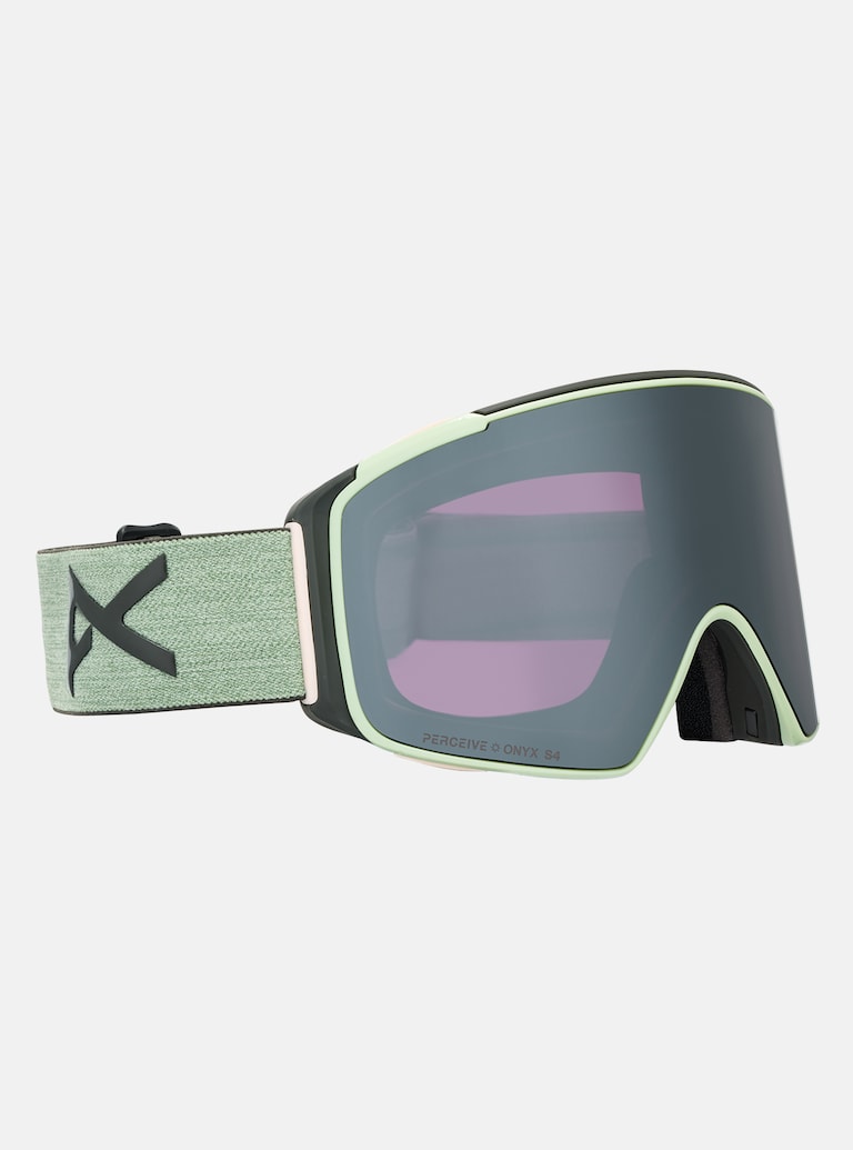 Anon M4S Goggles (Cylindrical) + Bonus Lens + MFI® Face Mask - Soft Sage + Perceive Sunny Onyx