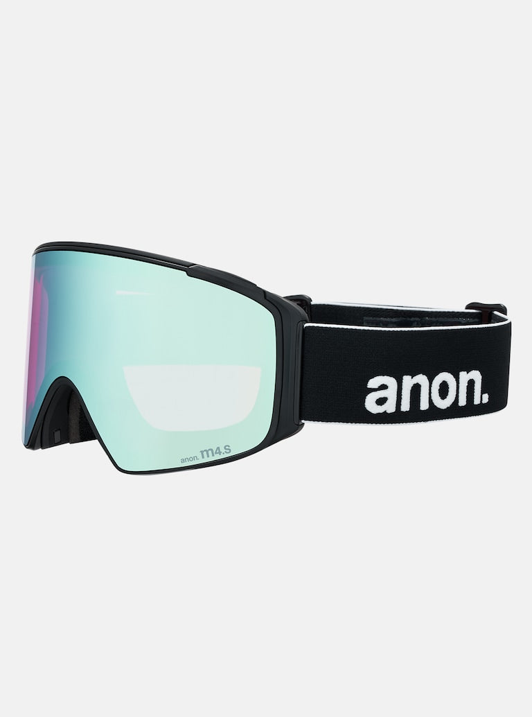 Anon M4S Goggles (Cylindrical) + Bonus Lens + MFI® Face Mask - Black + Perceive Variable Blue