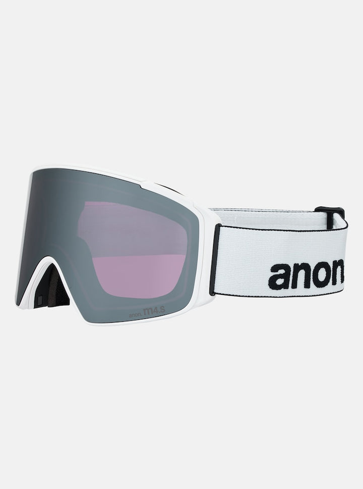 Anon M4S Goggles (Cylindrical) + Bonus Lens + MFI® Face Mask - White + Perceive Sunny Onyx