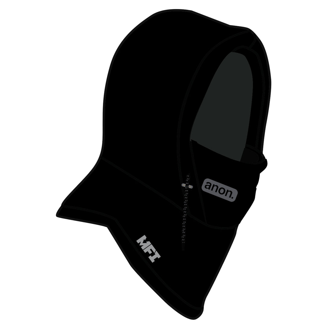 Anon MFI Fleece Helmet Hood + Neck Warmer Black