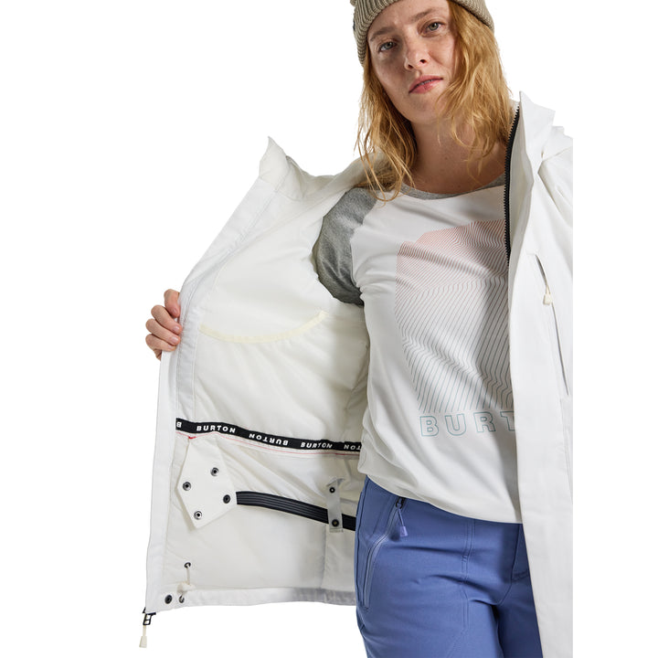 Burton Womens Jet Ridge Jacket Stout White