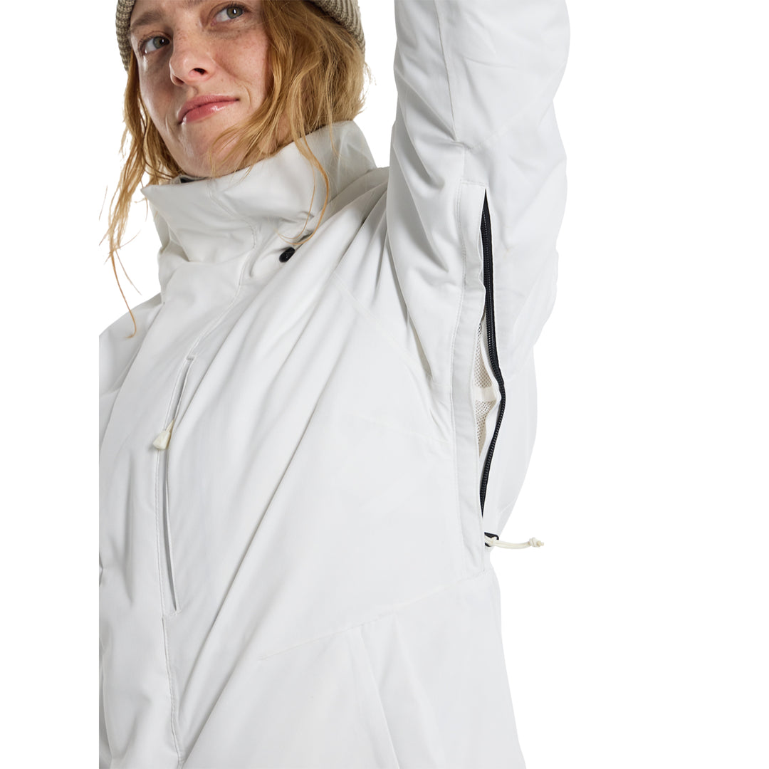 Burton Womens Jet Ridge Jacket Stout White